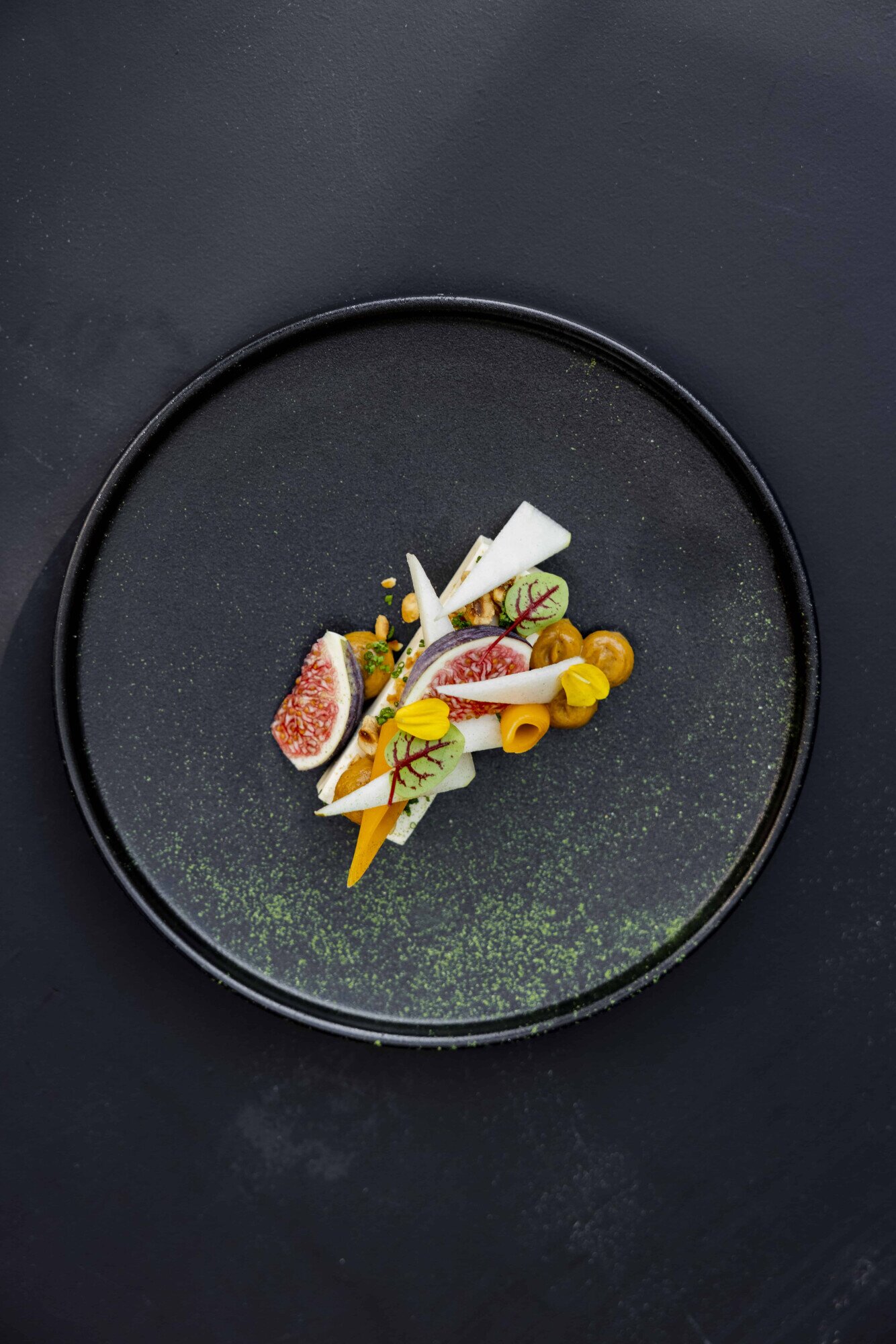 Culinair gerecht met vijgen.