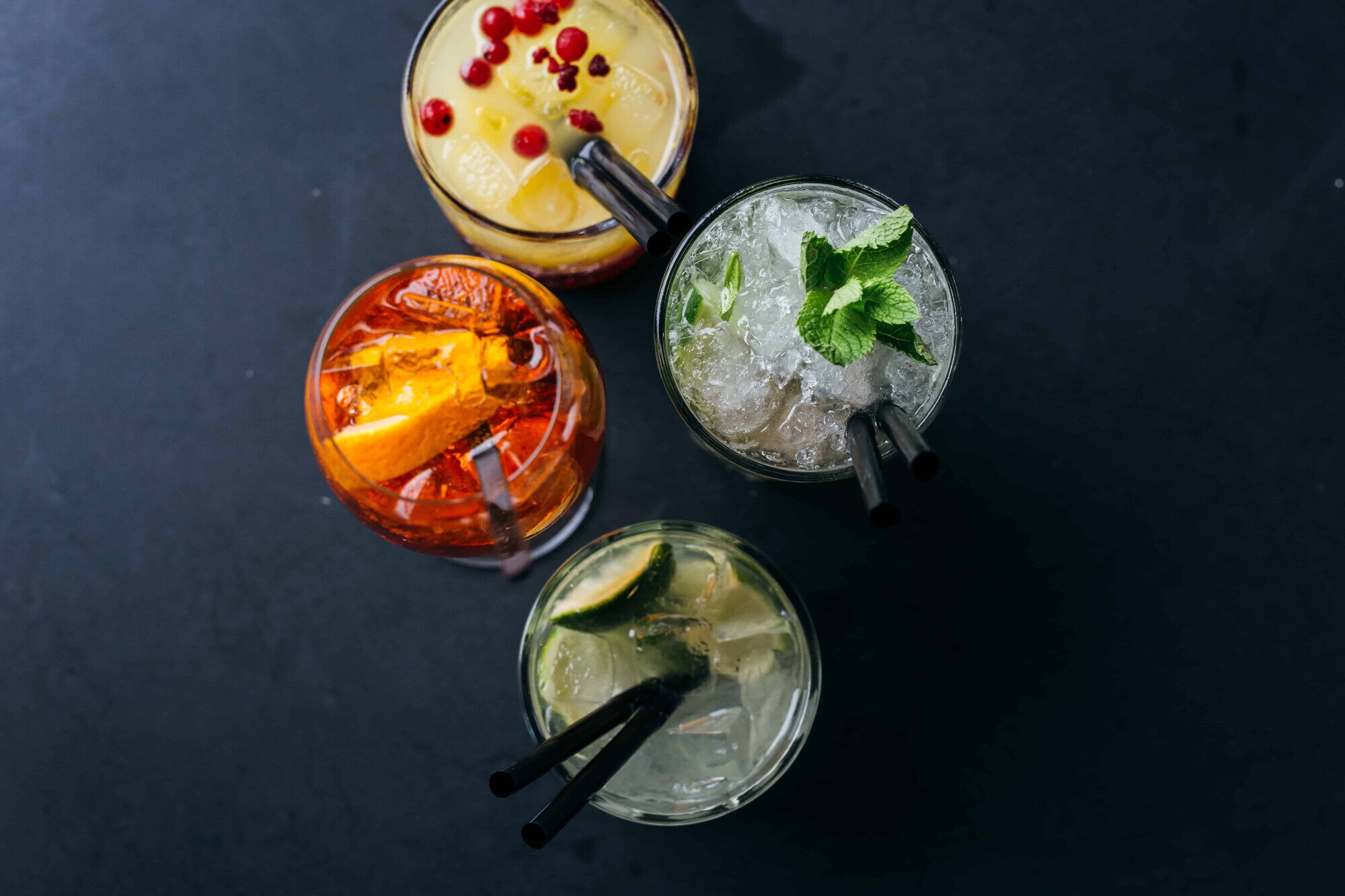 Cocktails in de hotelbar.