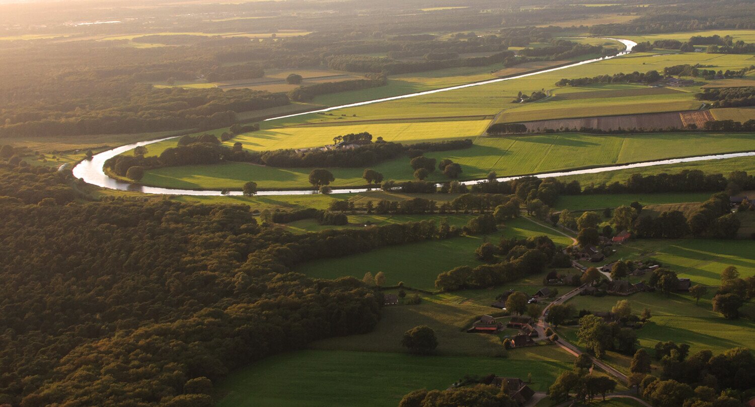 Uitzicht over natuurgebied Het Vechtdal.
